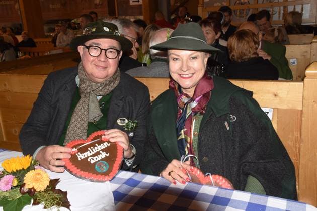 Beppo Brem City Councilor Ulrike Grimm City Councilor Munich 06 10 2024 Theresienwiesn Oktoberfest Schützen Festzelt Bayerischer Sport Schuetzenbund New State Schützen Kings Honoring Munich
