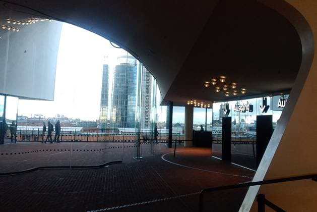 Elbphilharmonie Plaza viewing platform in Hamburg Elbphilharmonie Plaza viewing platform