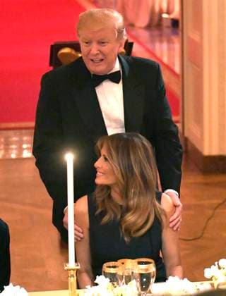 President Trump and First Lady Attend White House Historical Association Dinner United States President Donald J. Trump and First lady Melania Trump attend a White House Historical Association dinner at the White House, May 15, 2019, in Washington, DC. The organization s goal is to promote the public s understanding, appreciation and enjoyment of the White House. Photo Credit: Mike Theiler CNP AdMedia Washington District of Columbia United States of America EDITORIAL USE ONLY  Copyright: xx TRUMP WH HISTORY 01 MikexTheiler CNP AdMediax admphotostwo604487