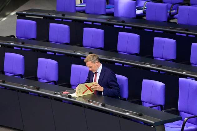 Christian Lindner at the 193rd session of the German Bundestag in the Reichstag building Berlin, 16 10 2024 Foto:xF.xKernx xFuturexImagex bundestagssitzung193_4004