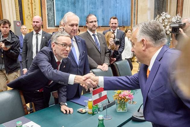 Vienna 31 10 2024 Today the new President of the Austrian N