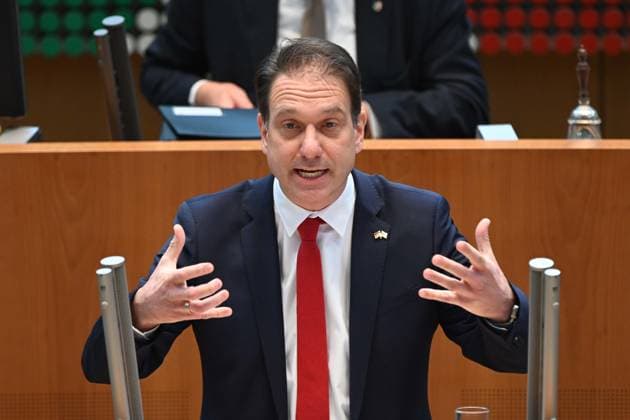 Christian LOOSE, AfD parliamentary group, during his speech 78th session of the state parliament of North Rhine-Westphalia, in the state parliament of North Rhine-Westphalia NRW, Duesseldorf on 13 11 2024,