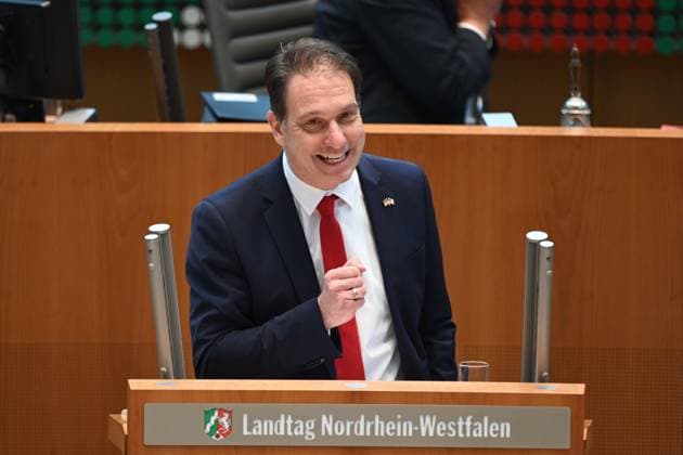 Christian LOOSE, AfD parliamentary group, during his speech 78th session of the state parliament of North Rhine-Westphalia, in the state parliament of North Rhine-Westphalia NRW, Duesseldorf on 13 11 2024,