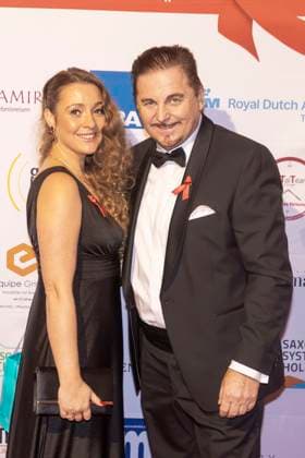 Bridal fashion designer and TV star Uwe Herrmann born September 11, 1962 comes to the 16 HOPE Gala at the Schauspielhaus Dresden