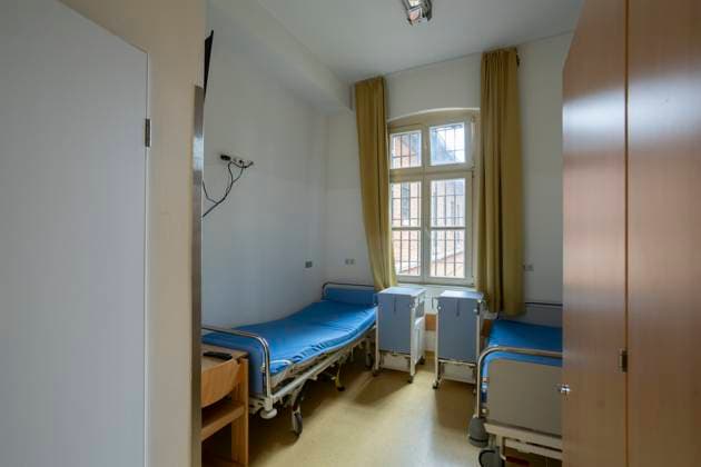 05 08 2024, Kaiserstraße 5, 49809 Lingen, GER, Lingen Prison, sickroom, cell, in the JVK or prison hospital, 49809 Lingen Lower Saxony Germany Kaiserstraße 5