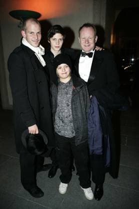 STOCKHOLM 20071219 Four Skarsgards in the same movie Gustaf, Bill, Stellan and Valter Skarsgard in the festive atmosphere in the City Hall after the gala premiere of the movie Arn the Templar STOCKHOLM SWEDEN x7101x  Copyright: xCHRISTIANxÖRNBERGx xXPx xTTx FAMILJEN SKARSGARD