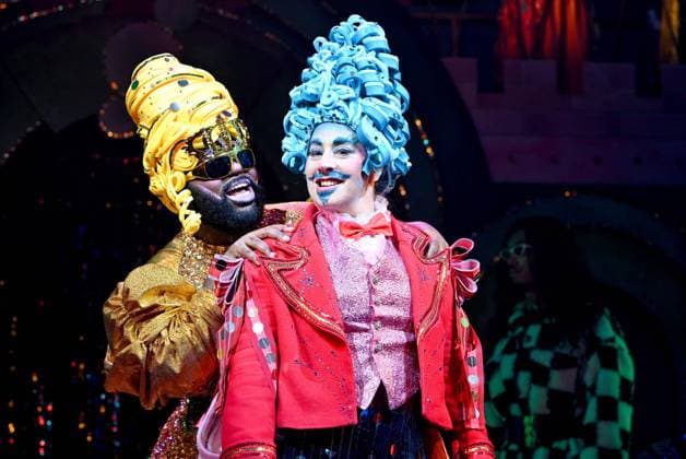 Bilder des Jahres 2024, Entertainment 11 November Entertainment Themen der Woche KW47 Entertainment Bilder des Tages Aladdin pantomime press call, London, UK. London, UK, 20 November 2024. The cast of the new Aladdin pantomime ( Andre Antonio as Aladdin, Emmanuel Akwafo as Widow Twerkey, Jodie Jacobs as Genie, Andrew Pepper as Abanazaar, Aleyna Mohanraj as Jasmine. ) perform during a press call at The Lyric Hammersmith Theatre, London, UK., Credit:Lee Floyd Avalon UK, London, The Lyric Hammersmith Theatre Copyright: xLeexFloydx xAvalonx 0936898875