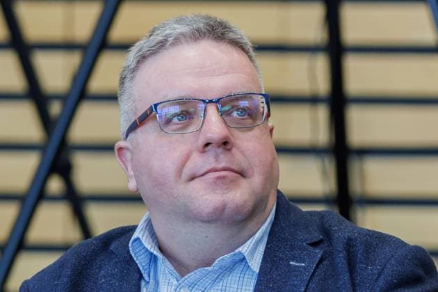 Dirk Hoffmeister BSW portrait, single image, 14 11 2024, Erfurt Germany , Politics, Thuringian Parliament, 3 plenary session xprx