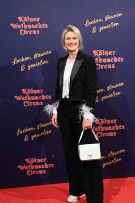 Sportswoman Britta Heidemann attends the premiere of the 9th Cologne Christmas Circus, which will be held in Cologne until 05 01 2025