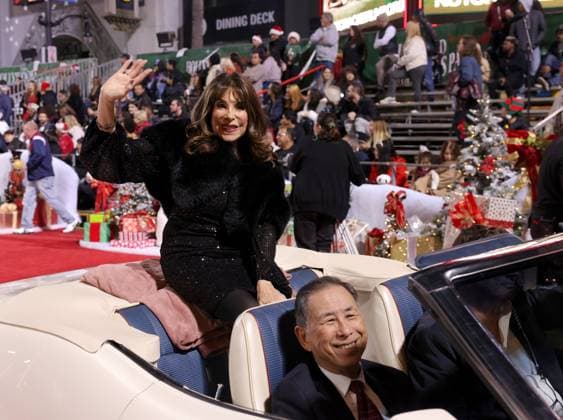 Kate Linder cruises down Hollywood Blvd. during the 92nd annual Hollywood Christmas Parade in Los Angeles on Sunday, December 1, 2024.  LAP20241201558 GERGxGRUDT