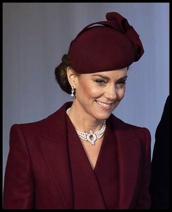 . 03 12 2024. London, United Kingdom. Kate Middleton, the Princess for Wales at a Ceremonial Welcome for The Amir of Qatar and his wife Sheikha Jawaher, at Horse Guards Parade in London, during the first full day of their State Visit to the United Kingdom.  xStephenxLockx xi-Imagesx IIM-25603-0017