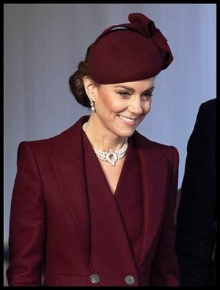 . 03 12 2024. London, United Kingdom. Kate Middleton, the Princess for Wales at a Ceremonial Welcome for The Amir of Qatar and his wife Sheikha Jawaher, at Horse Guards Parade in London, during the first full day of their State Visit to the United Kingdom.  xStephenxLockx xi-Imagesx IIM-25603-0019