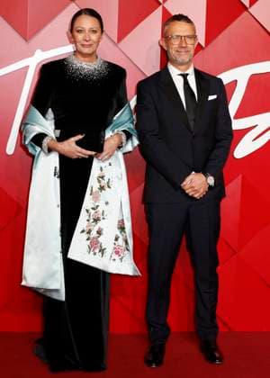 December 2, 2024, London, United Kingdom: Caroline Rush and David Pemsel attend The Fashion Awards 2024 at the Royal Albert Halle Bailey in South Kensington, London. London United Kingdom - ZUMAs197 20241202_aaa_s197_377 Copyright: xCatxMorleyx
