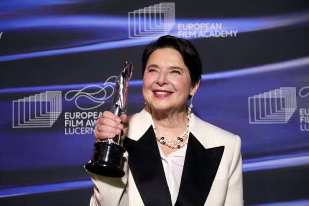 Picture taken on December 7, 2024 European Film Awards 2024 at the Culture and Convention Center Lucerne KKL Luzern in Lucerne, Switzerland Isabella Rossellini European Lifetime Achievement Award in World Cinema