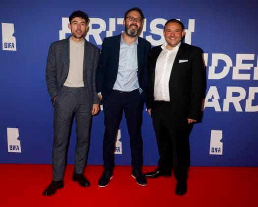 December 8, 2024, London, United Kingdom: Gino Evans and Ben Toye attend the 27th British Independent Film Awards at the Roundhouse in Camden, London. London United Kingdom - ZUMAs197 20241208_aaa_s197_891 Copyright: xCatxMorleyx