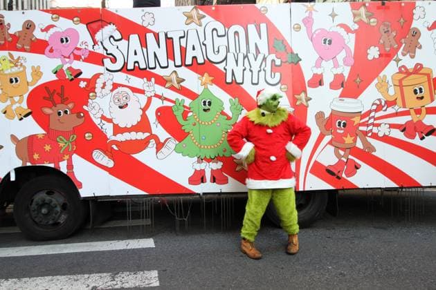 December 14, 2024, Manhattan, New York, USA: New York, New York, December 14, 2024 . Santa Con 2024 NYC. SantaCon is a charitable, non-political, nonsensical Santa Claus convention that happens once a year to fund art & spread absurdist joy. Manhattan U.S.A - ZUMAct2_ 20241214_faf_ct2_053 Copyright: xBrucexCotlerx