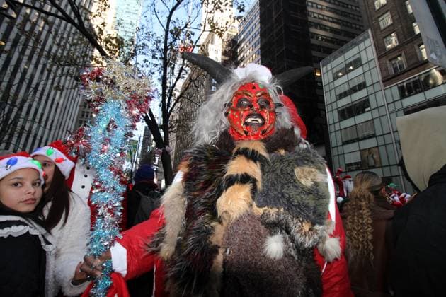 December 14, 2024, Manhattan, New York, USA: New York, New York, December 14, 2024 . Santa Con 2024 NYC. SantaCon is a charitable, non-political, nonsensical Santa Claus convention that happens once a year to fund art & spread absurdist joy. Manhattan U.S.A - ZUMAct2_ 20241214_faf_ct2_068 Copyright: xBrucexCotlerx
