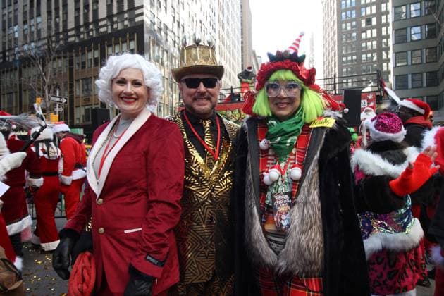 December 14, 2024, Manhattan, New York, USA: New York, New York, December 14, 2024 . Santa Con 2024 NYC. SantaCon is a charitable, non-political, nonsensical Santa Claus convention that happens once a year to fund art & spread absurdist joy. Manhattan U.S.A - ZUMAct2_ 20241214_faf_ct2_079 Copyright: xBrucexCotlerx