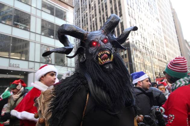 December 14, 2024, Manhattan, New York, USA: New York, New York, December 14, 2024 . Santa Con 2024 NYC. SantaCon is a charitable, non-political, nonsensical Santa Claus convention that happens once a year to fund art & spread absurdist joy. Manhattan U.S.A - ZUMAct2_ 20241214_faf_ct2_085 Copyright: xBrucexCotlerx