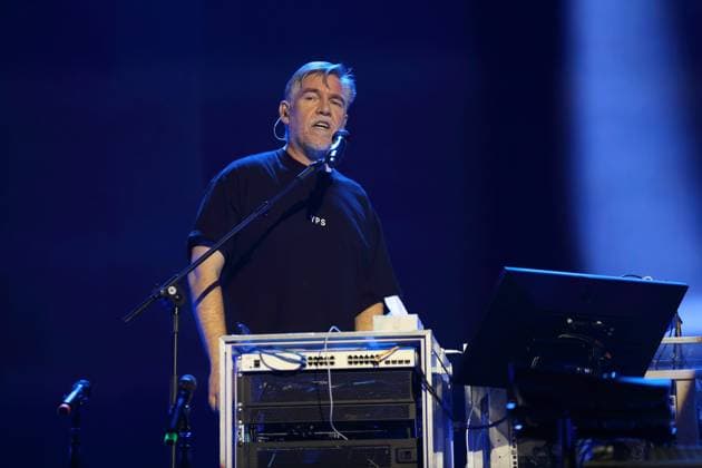 Andreas Rieke aka And Ypsilon from Die Fantastischen Vier at a concert in the Uber Arena in Berlin, December 18, 2024 Fanta 4 concert Berlin