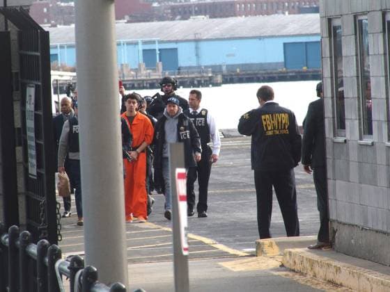 December 19, 2024, Manhattan, New York, USA: New York, New York, December 19, 2024 . Luigi Mangione gets escorted from Helicopter .by NYPD, FBI and Various other agencies to Manhattan Federal Courthouse for arraignment on multiple charges Manhattan U.S.A - ZUMAct2_ 20241219_faf_ct2_003 Copyright: xBrucexCotlerx