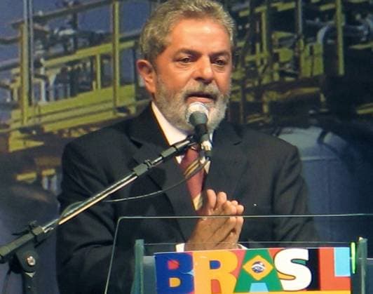 Brazilian President Luiz Inacio Lula da Silva speaks on June 20, 2006, at the Presidente Getulio Vargas refinery in Araucaria, Brazil. (Jack Chang KRT) ARAUCARIA BRA EDITORIAL USE ONLY Copyright: xx 1032035 JACKxCHANGx krtphotoslive218828