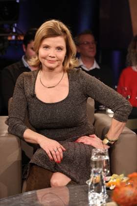 Annette Frier, actress, guest on the NDR Talk Show, photo session on 10 1 2025 in the Hamburg Lokstedt television studio before the broadcast on the 3 program of NDR television