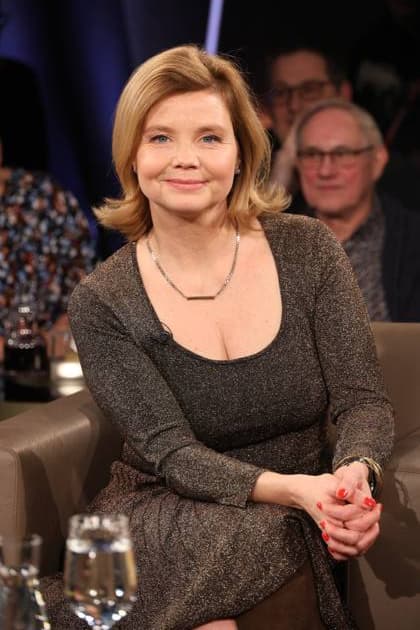 Annette Frier, actress, guest on the NDR Talk Show, photo session on 10 1 2025 in the Hamburg Lokstedt television studio before the broadcast on the 3 program of NDR television