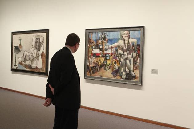 New National Gallery the shared Sky the Collection from 1945 1968 Exhibition from 11 11 2011 to to Spring 2013 Harald Metzkes Removal the sechsarmigen Goettin Berlin Germany, Germany