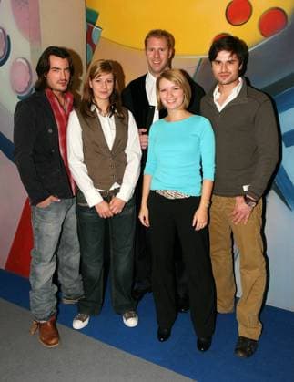 Mars Saibert, Kathleen Fiedler, Christopher Posch, Olivia Klemke and Milos Vukovic at Photo session to RTL Public Prosecutor Posch Meets at us in Cologne on 90 11 07 the at us Consequences with ChristopherPosch become from RTL probably on 17 ,22 and 23 January 2008, respectively at 17 30 Clock, broadcasted Photo Siewert North Rhine Westphalia Germany
