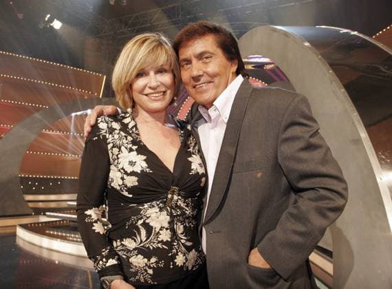 Singers Frank Michael and Mary Roos on 28 09 2007 at the Sample to TV show Music for you in the Sports Hall Dessau Photos Scherf Saxony Anhalt Germany