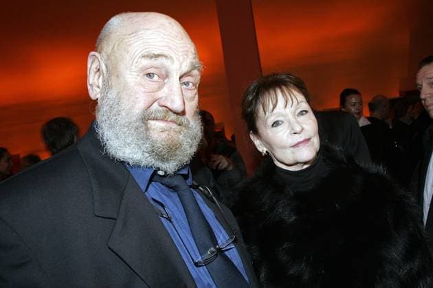 Rolf Hoppe and Angelika Domroese, Actors and Preistrager for their Merits at the Germans Movie, at the pay attention Award ceremony the DEFA Foundation at Berlin Cinema Babylon to zehnjaehrigen Existence the Foundation, Berlin Germany