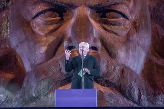 Chemnitz, Germany January 18, 2025 The opening Chemnitz European Capital of Culture 2025 In the picture Federal President Frank Walter Steinmeier at the opening show Opening show Copyright: xFotostandx xNachtigallx
