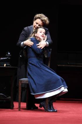 Svetlana Schoenfeld as Vassa Shelesnova, Catherine Susewind as Ludmila Vassa SHELESNOVA, at Berlin Ensemble, Berlin, on 21 03 2012, Photo sample, Staging Manfred Karge, Premiere 23 March 2012 Copyright Dominique Corners, 21 03 2012 Berlin Germany, Germany