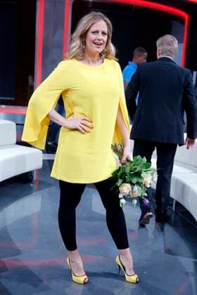 Barbara Schoeneberger at the Recording the ARD TV Show Small against big the UNBELIEVABLE Duel in Berlin, Berlin Germany, Germany