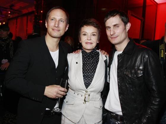 Benno Fuehrmann, Katrin Sass, Clemens Schick at the Party to Media Board Reception at Hotel Ritz Carlton in Berlin Berlin Germany, Germany