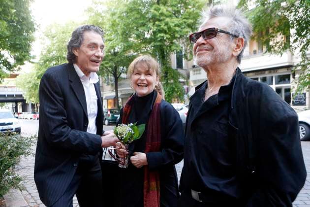 Winfried Glatzeder, Angelica Domroese and Husband Hilmar Thate, Leading actor, at the Series of talks the Germans Film Academy My Film in Berlin, Cinema Cinematography 66, talked will Via the Legend from Paul and Paula Berlin Germany, Germany