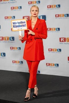 Franziska Knuppe at RTL telethon, Charity TV Show from Cologne, North Rhine Westphalia Germany, Germany