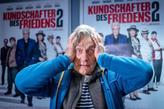 Preview of the film Kundschafter des Friedens 2 with actor Winfried Glatzeder at the CineStar cinema in Chemnitz on 21 01 2025 In the comedy by director Robert Thalheim, Glatzeder plays the role of Harry Chemnitz Saxony Germany