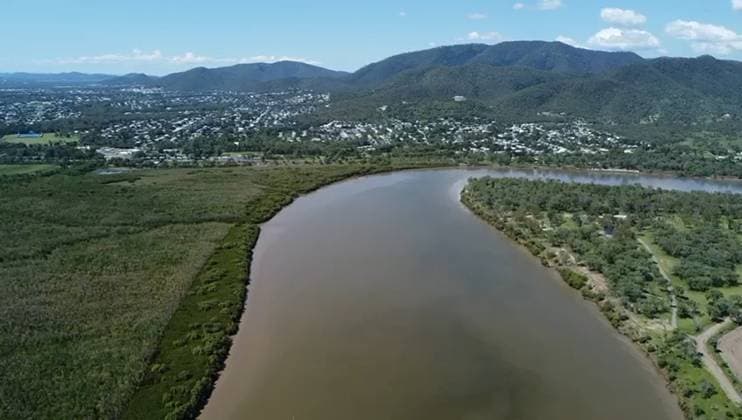 VIDEO: Family heartbroken as drone captures crocodile swimming down river with their pet dog in its mouth CONTENT WARNING: CONTAINS PICTURES AND VIDEO THAT COULD CAUSE DISTRESS Story from Jam Press (Croc Kills Dog) Pictured: Video grab - Drone captures river. VIDEO: Family heartbroken as drone captures crocodile swimming down river with their pet dog in its mouth A family has been left heartbroken after a crocodile was spotted swimming down a river while carrying their pet dog in its mouth. Minco de Bruin captured shocking drone footage of the heartbreaking moment. He was sitting in his van at the river s edge when he heard a large splash and spotted a giant tail sticking out of the water. Minco pulled out his drone but did not reali  Copyright: xJamxPress @mincodrums