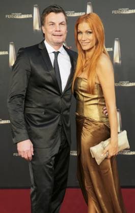 Yasmina Filali and Thomas Helmer at the 16 award Ceremony of Germans Television Prize in Cologne on 02 10 14 North Rhine Westphalia North Rhine We Germany