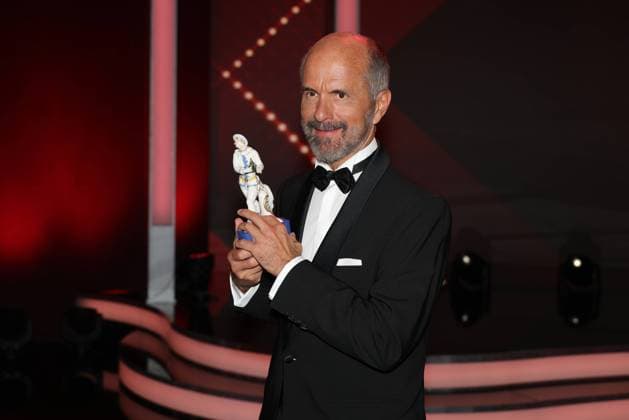 Bavarian Film Award 2024 Christoph Maria Herbst, winner in the Best Actor category Presentation of the 45 Bavarian Film Award 2023 on 24 01 2025 at the Prinzregententheater in Munich Bavaria, Germany