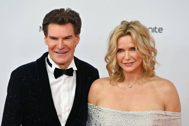 Carsten Maschmeyer, Veronica Ferres 49 German Film Ball, Red Carpet, on 25 01 2024 at the H o t e l B a y e r i s h o f, M u e n c h e n