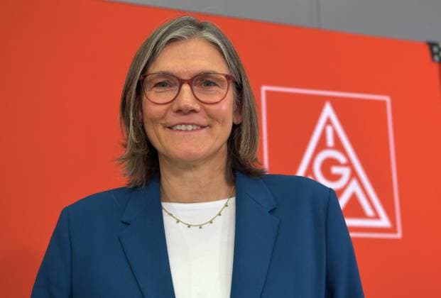 Deutschland, Frankfurt, 27.01.2025 Jahrespressekonferenz der IG-Metall Foto: Christiane Benner, Erste Vorsitzender der IG-Metall Jahrespressekonferenz der IG-Metall