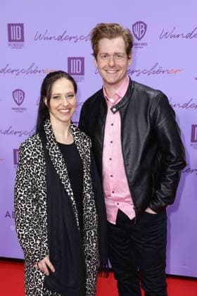 Nadja Jo Klapper and Johannes Heinrichs at the film premiere of Wunderschoener on 4 02 2025 in Berlin Wunderschoener film premiere in Berlin