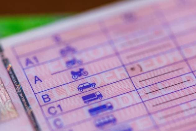 Symbol photo drivers license DEU Germany illustration, 10 02 2025, drivers license, symbol photo On a drivers license of the Federal Republic of Germany the driving license class B car is marked AF_IMG_82037.jpeg
