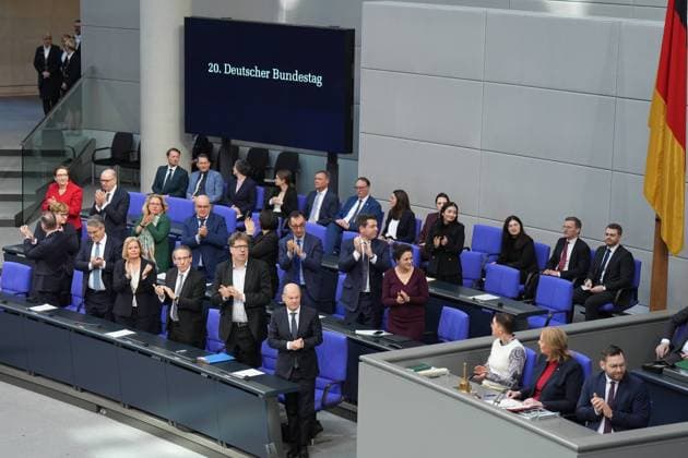 General debate in the German Bundestag Baerbel Bas ends the 212th session and thus officially the 20th legislative term in the Bundestag, Berlin, 11 02 2025 Berlin Berlin Germany