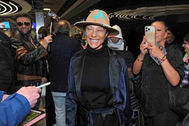 RTL Dschungelcamp 2025 Lilly Becker on the occasion of the arrival of the candidates of the RTL program Ich bin ein Star holt mich hier raus from the Jungle Camp 2025 in Australia on 12 02 2025 at Frankfurt Main Airport 20250212MWI026207