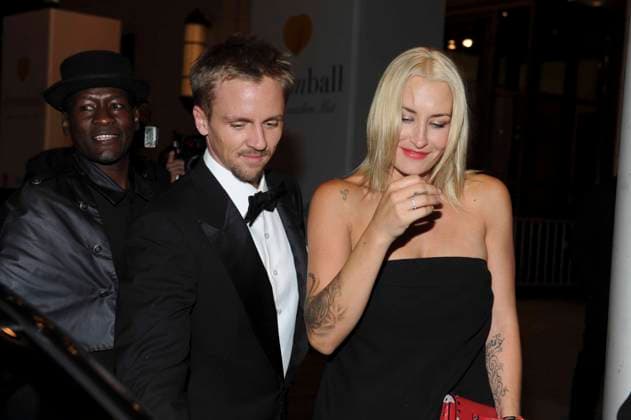 Sarah Connor with Friend Friend Florian Fischer Dreamball 2013 Colour My Life Dreams make Courage the DKMS at Ritz Carlton Berlin 12 09 2013