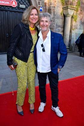 Regine Prause and Martin Semmelrogge Girlfriend at the Gala Premiere the Process to Opening the 69 Bathroom Hersfelder Festival 2019 in Open air theatre to the Abbey ruins on Friday 05 07 2019 in Bathroom Hersfeld Hesse Germany